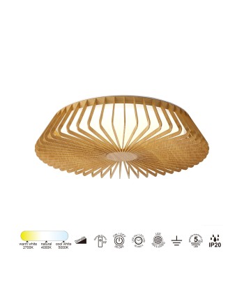 HIMALAYA PLAFÓN * PLAFÓN LED 53 CM MADERA